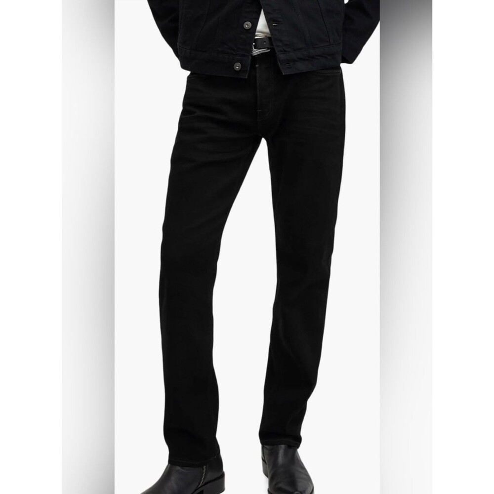All Saints Black Slim Straight Jeans